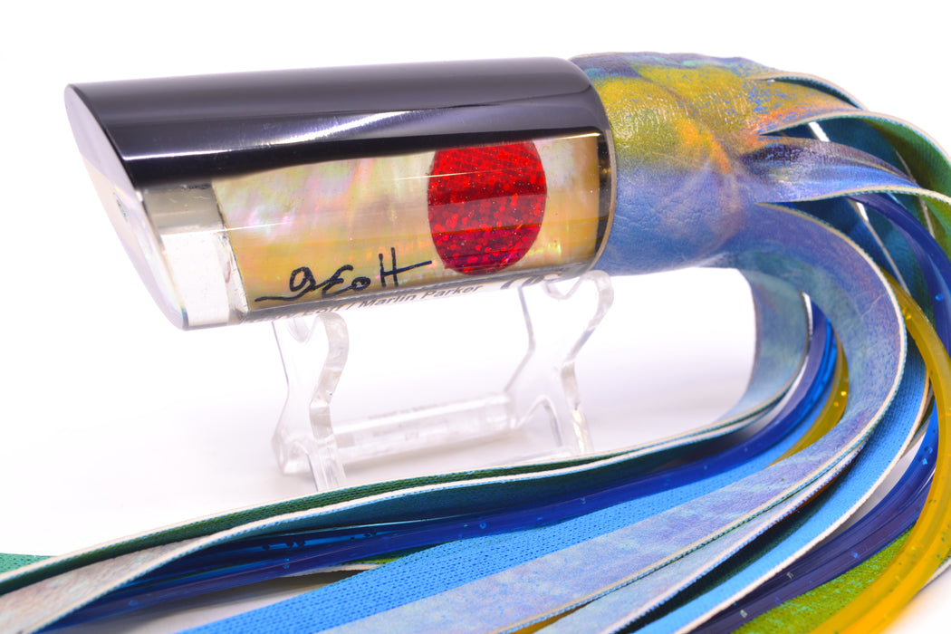 Marlin Magic Lures Golden MOP Black Back Large Tube 12" 7oz ALV Vinyl Yellowfin GZE