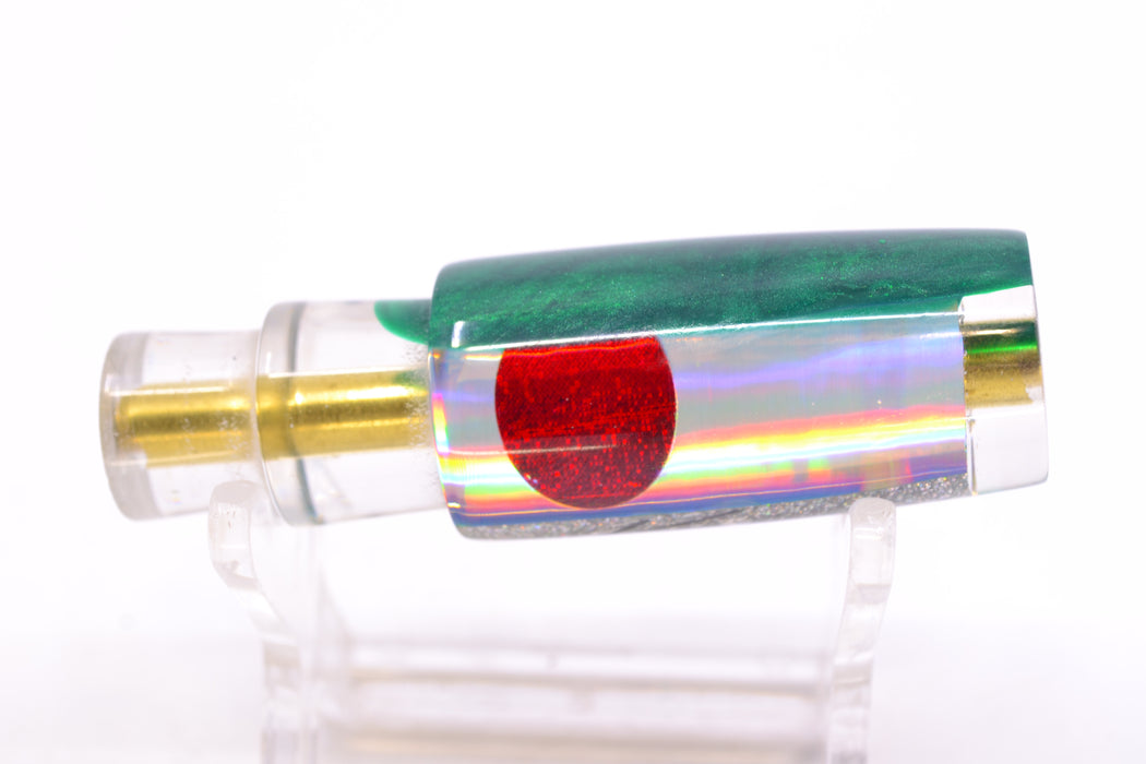 Koya Lures Silver Rainbow Pearl Green Back Red Eyes Hard Head 5.5" 1oz