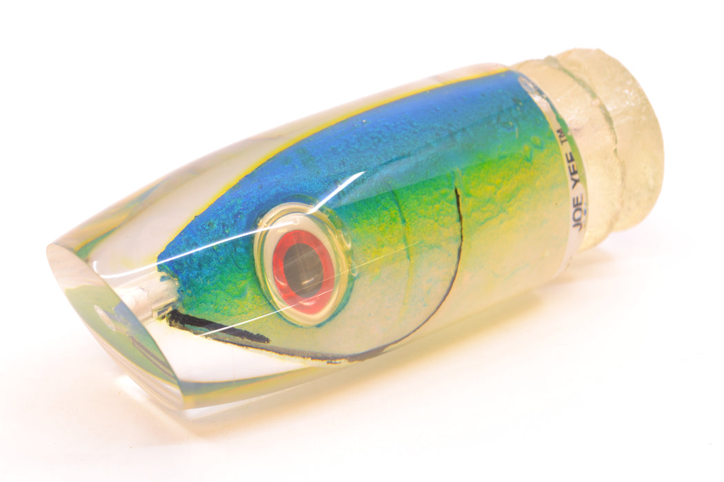 Joe Yee Blue-Yellow Pearl Fish Head Shakey Eyes Super Plunger 14" 7.7oz