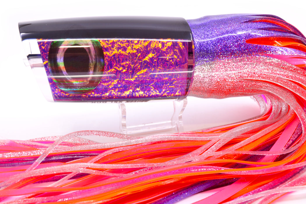 Moyes Lures Pink-Purple Dichro Black Back Taxi Eyes XXL B.C.K. Teaser 22oz Skirted
