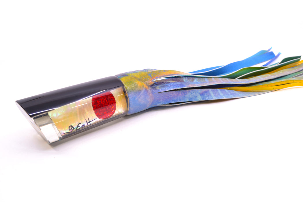 Marlin Magic Lures Golden MOP Black Back Large Tube 12" 7oz ALV Vinyl Yellowfin GZE