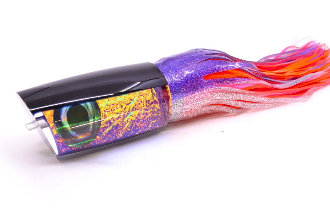 Moyes Lures Pink-Purple Dichro Black Back Taxi Eyes XXL B.C.K. Teaser 22oz Skirted