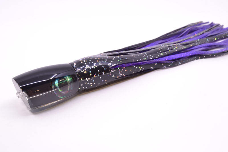 Moyes Lures Black Pearl Black Back Small Boogeyman 9" 3.5oz Skirted Black/Purple