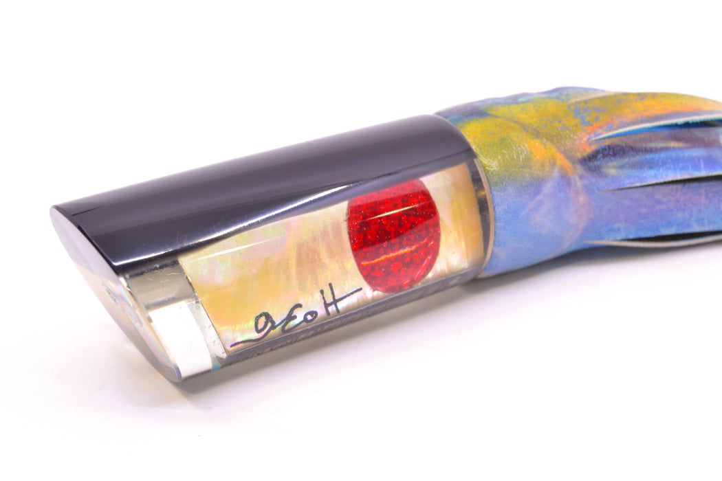 Marlin Magic Lures Golden MOP Black Back Large Tube 12" 7oz ALV Vinyl Yellowfin GZE