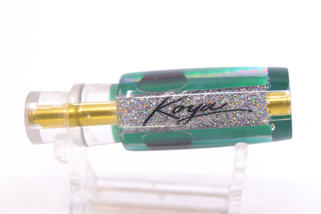 Koya Lures Silver Rainbow Pearl Green Back Red Eyes Hard Head 5.5" 1oz