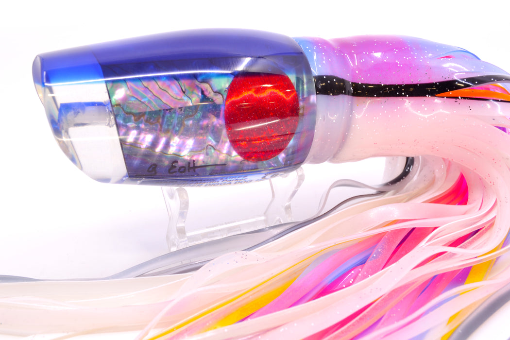 Marlin Magic Abalone Blue Back Red Eyes Super Digga Dog 16" 15.5oz Skirted Gay Bob