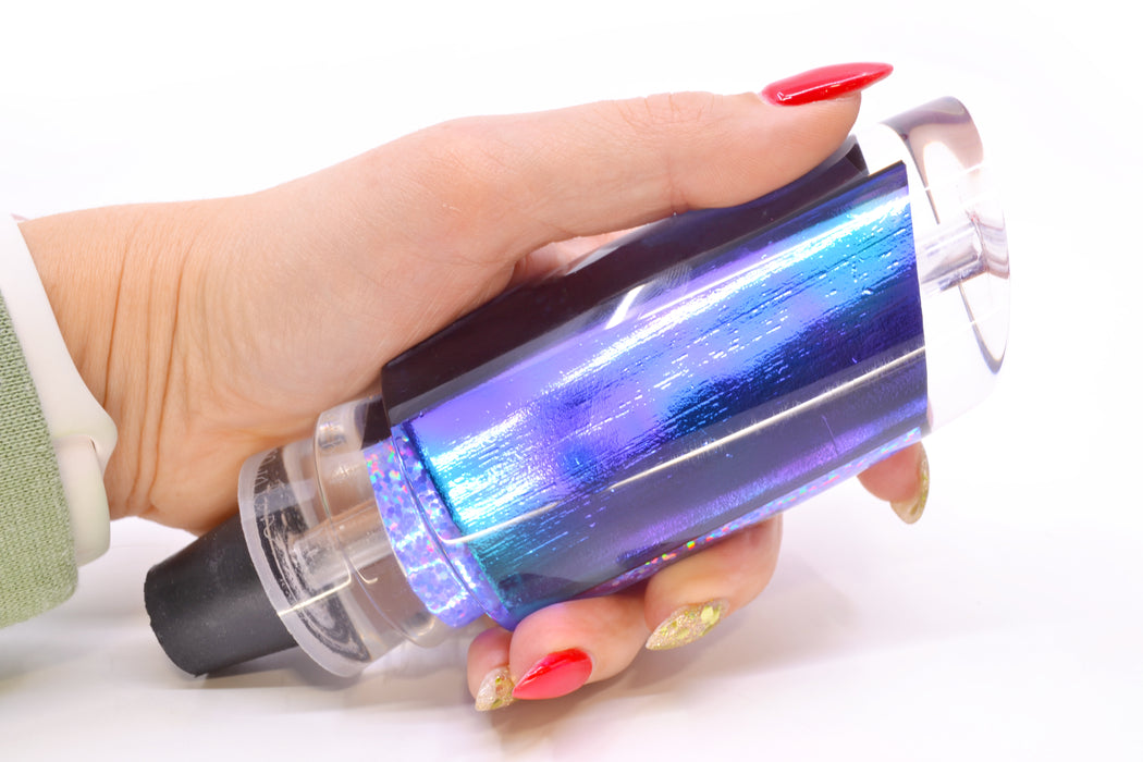 Aloha Lures Purple-Blue-Teal Dichro Purple Rainbow Smash Bait 14" 9.5oz