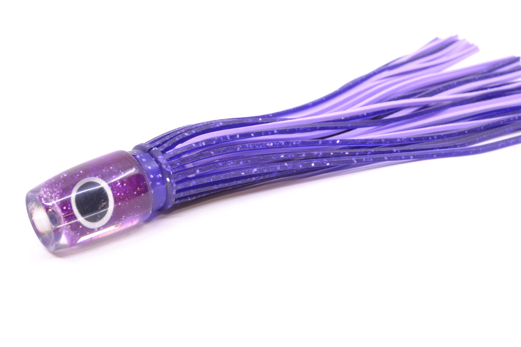 Amaral Lures Purple Pearl Black-Silver Eyes Baby Jararaca 5" 1.4oz Purple/Lavender