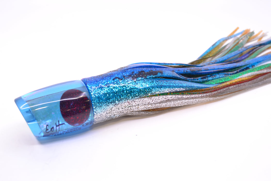 Marlin Magic Ice Blue Awabi Red Eyes Baby Ruckus 10" 6.5oz Skirted Blue-Silver