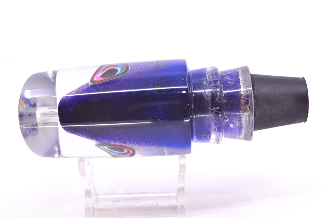 Aloha Lures Silver Rainbow Black-Blue-Purple Back "Scared $#!Tless" Baby Smash Bait 12" 7.3oz