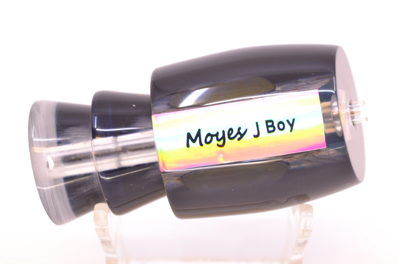 Moyes Lures Paua Shell Black Back Taxi Eyes Medium J-Boy 12" 4oz
