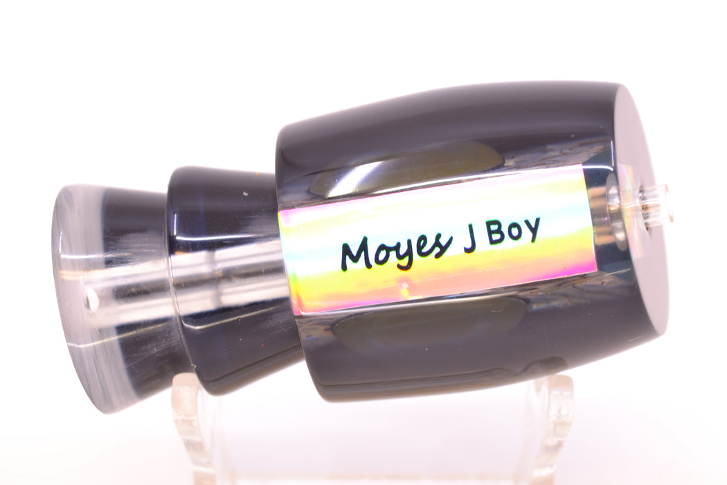 Moyes Lures Paua Shell Black Back Taxi Eyes Medium J-Boy 12" 4oz
