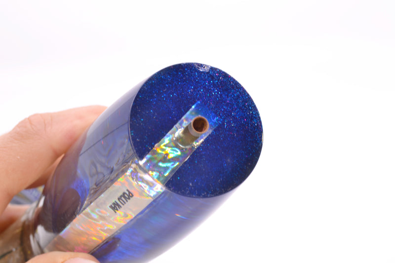 Polu Kai Paua Shell Blue Back Large Reverse Taper Plunger 14" 17oz Skirted New Pre-Owned