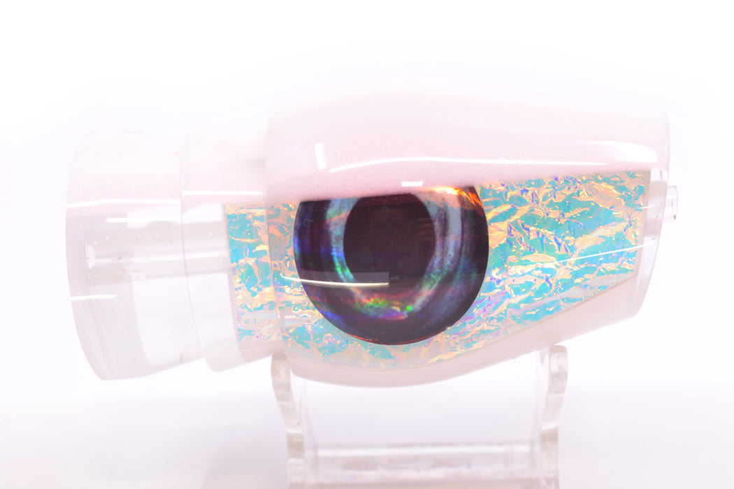 Moyes Lures Ice Rainbow Dichro Strawberry Pearl Back Taxi Eyes Large Sumo 14" 8oz GZE