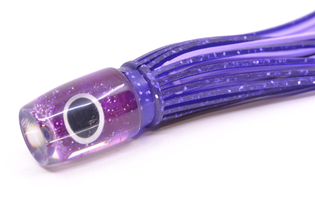 Amaral Lures Purple Pearl Black-Silver Eyes Baby Jararaca 5" 1.4oz Purple/Lavender