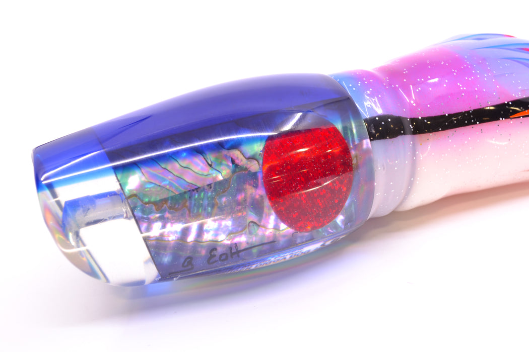 Marlin Magic Abalone Blue Back Red Eyes Super Digga Dog 16" 15.5oz Skirted Gay Bob