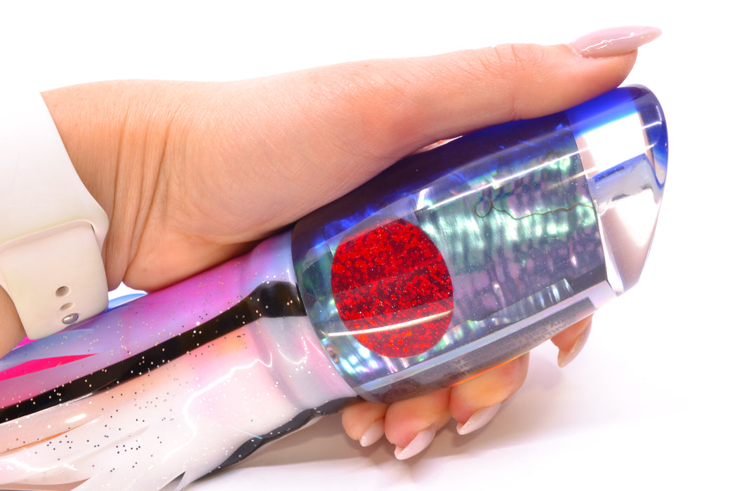 Marlin Magic Abalone Blue Back Red Eyes Super Digga Dog 16" 15.5oz Skirted Gay Bob