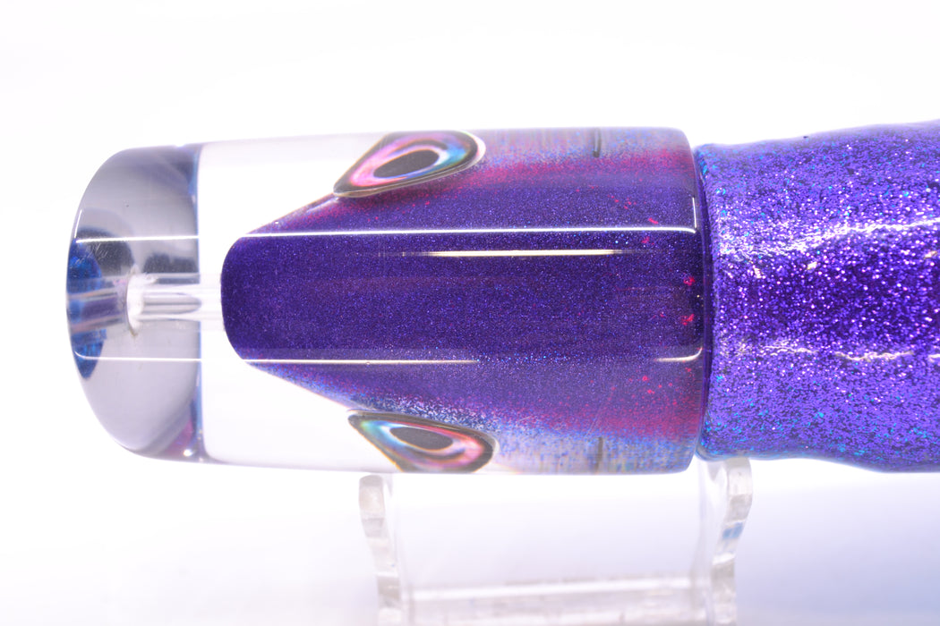 Aloha Lures Purple Back "Scared $#!Tless" Baby Smash Bait 12" 12oz Skirted Purple-Blue