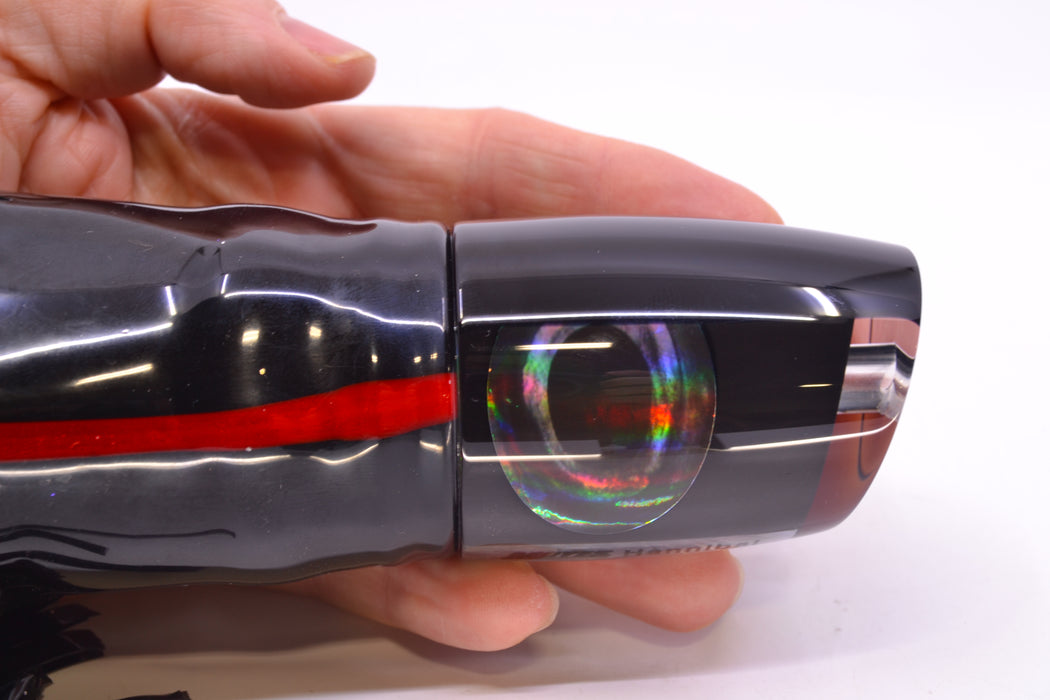 Moyes Lures Black Death Hannibal 14" 9oz Skirted Black/Black