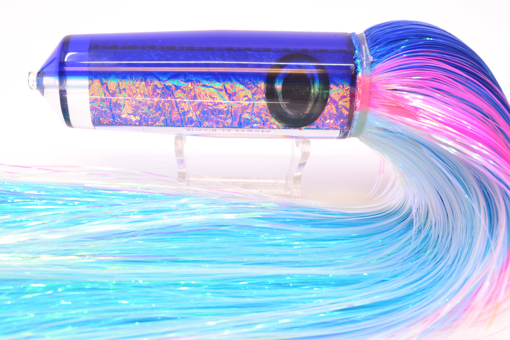 Moyes Lures Blue-Pink Dichro Blue Back XL Sicario Bullet 14" 13.5oz EZ Flash Blue Dream
