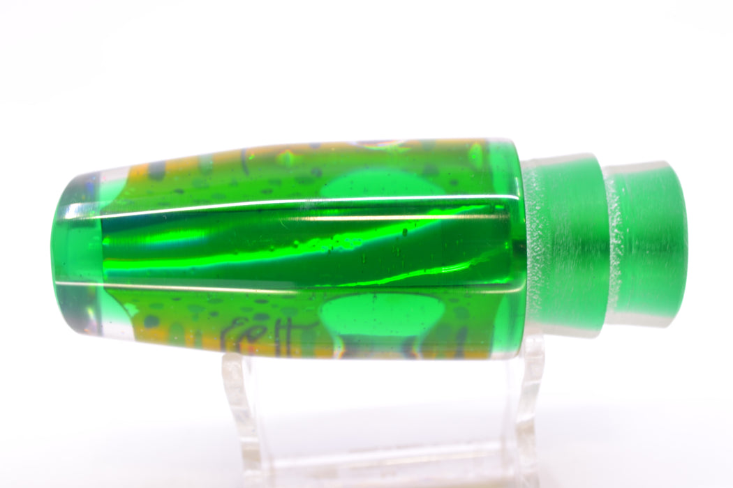 Marlin Magic Mahi MOP Green Back Taxi Eyes Medium Plunger 10" 4.8oz GZE