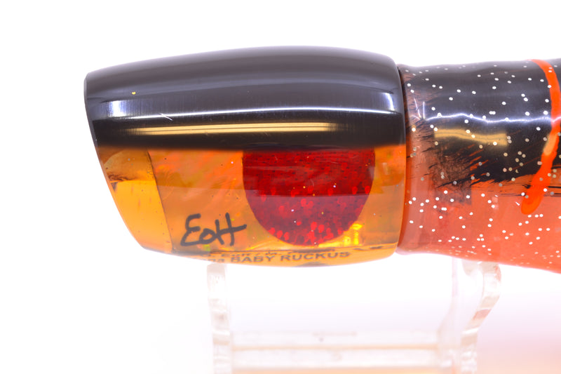 Marlin Magic Orange Awabi Black Back Red Eyes Baby Ruckus 10" 6.5oz Skirted
