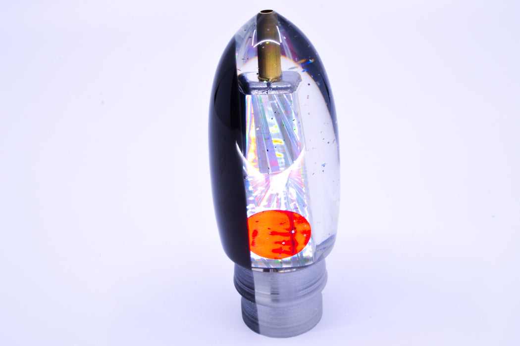Tanigawa Lures Silver Rainbow Starburst Black Back Red Eyes Ahi Bomb Bullet 9"+ 7.5oz