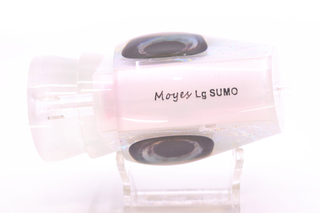 Moyes Lures Ice Rainbow Dichro Strawberry Pearl Back Taxi Eyes Large Sumo 14" 8oz GZE