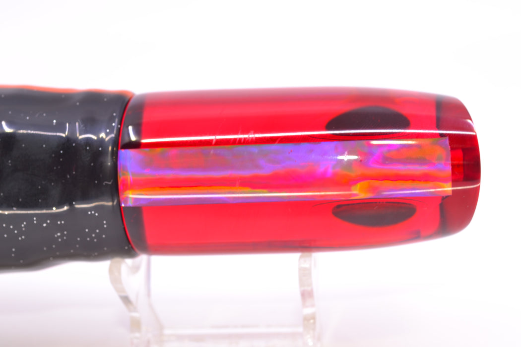Koya Lures Red Rainbow Black-Red Eyes JP Noname 12" 9.5oz Skirted Black-Red GZE