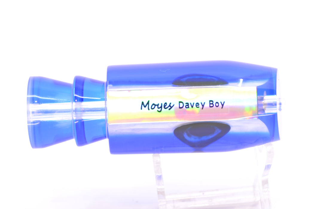 Moyes Lures White MOP Blue Back Taxi Eyes Davey Boy 12" 5oz