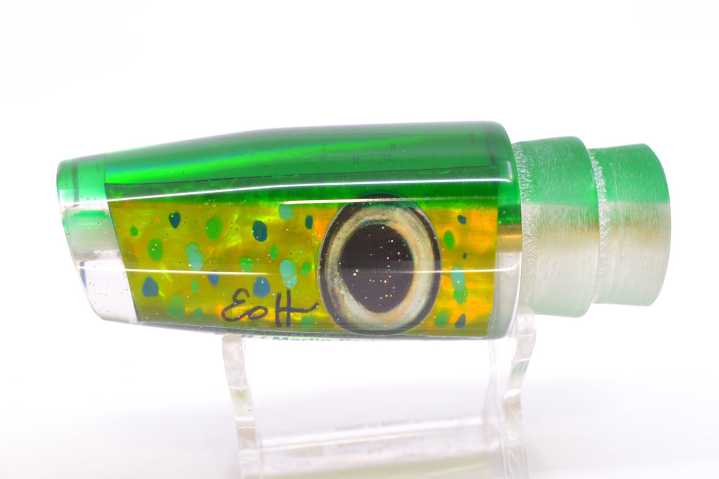 Marlin Magic Mahi MOP Green Back Taxi Eyes Medium Plunger 10" 4.8oz GZE