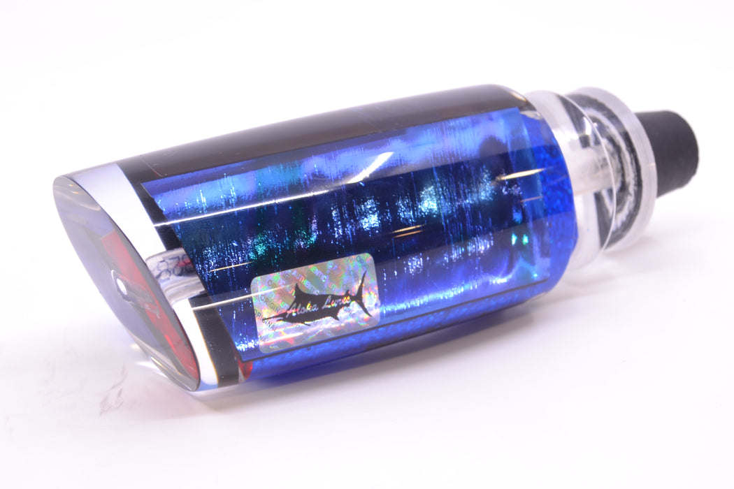 Aloha Lures Teal-Blue-Purple Dichro Blue Rainbow Smash Bait 14" 9.5oz