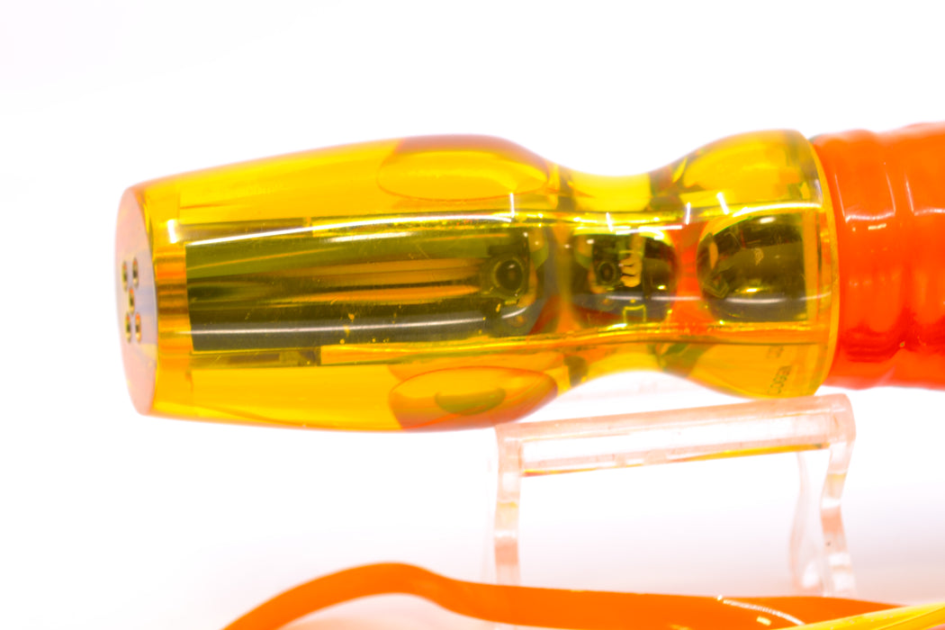 Coggin Lures Yellow Mirrored 4-Hole Bob Knob 12" 10oz Skirted Guacamaya