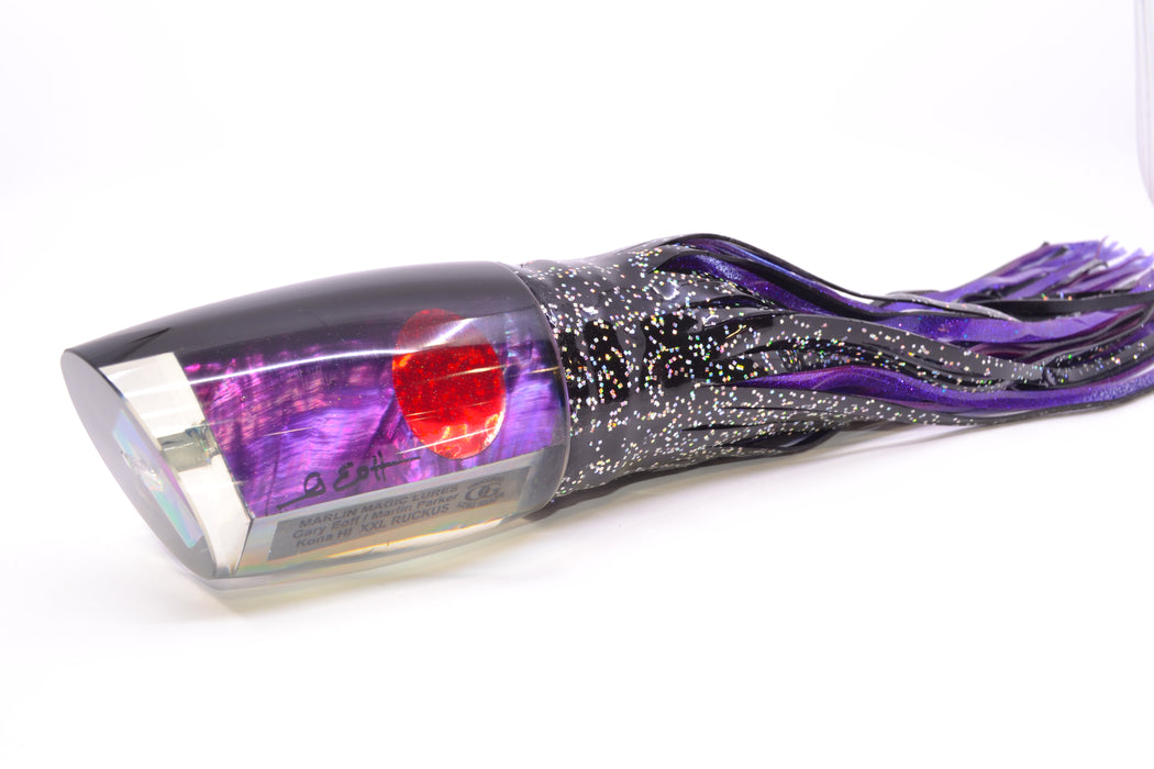 Marlin Magic Purple MOP Black Back XXL Ruckus Teaser 18" 20oz Skirted Black/Purple GZE