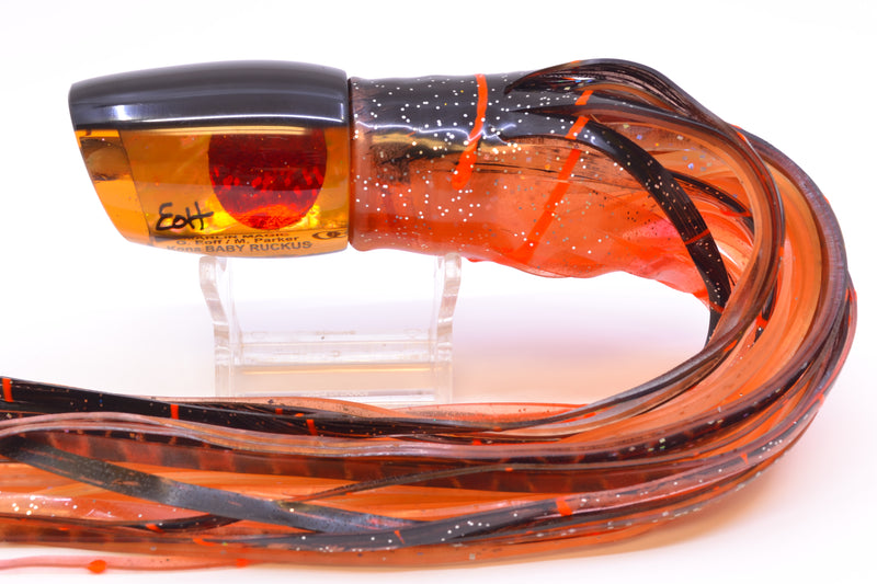Marlin Magic Orange Awabi Black Back Red Eyes Baby Ruckus 10" 6.5oz Skirted