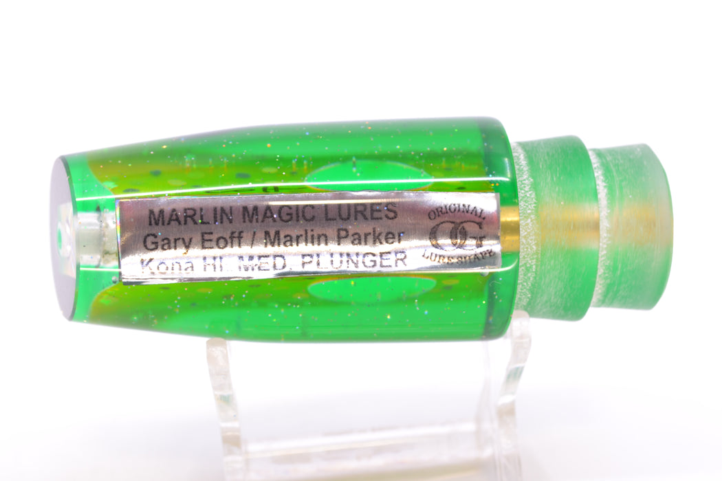 Marlin Magic Mahi MOP Green Back Taxi Eyes Medium Plunger 10" 4.8oz GZE