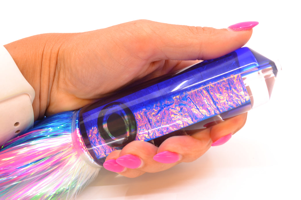 Moyes Lures Blue-Pink Dichro Blue Back XL Sicario Bullet 14" 13.5oz EZ Flash Blue Dream