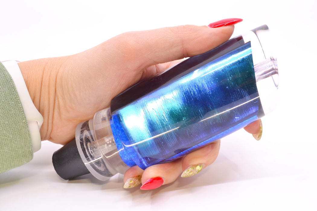 Aloha Lures Teal-Blue-Purple Dichro Blue Rainbow Smash Bait 14" 9.5oz