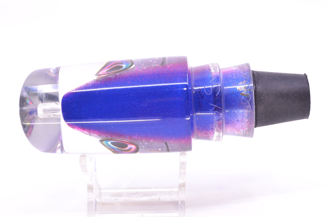 Aloha Lures Silver Rainbow Blue-Purple Back "Scared $#!Tless" Baby Smash Bait 12" 7.3oz