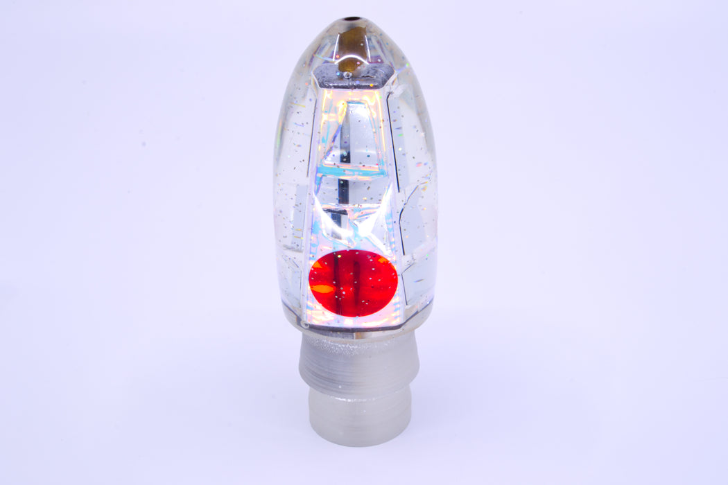 Tanigawa Lures Ice Rainbow Cracked Glass Red Eyes Ahi Bomb Bullet 9"+ 7.5oz