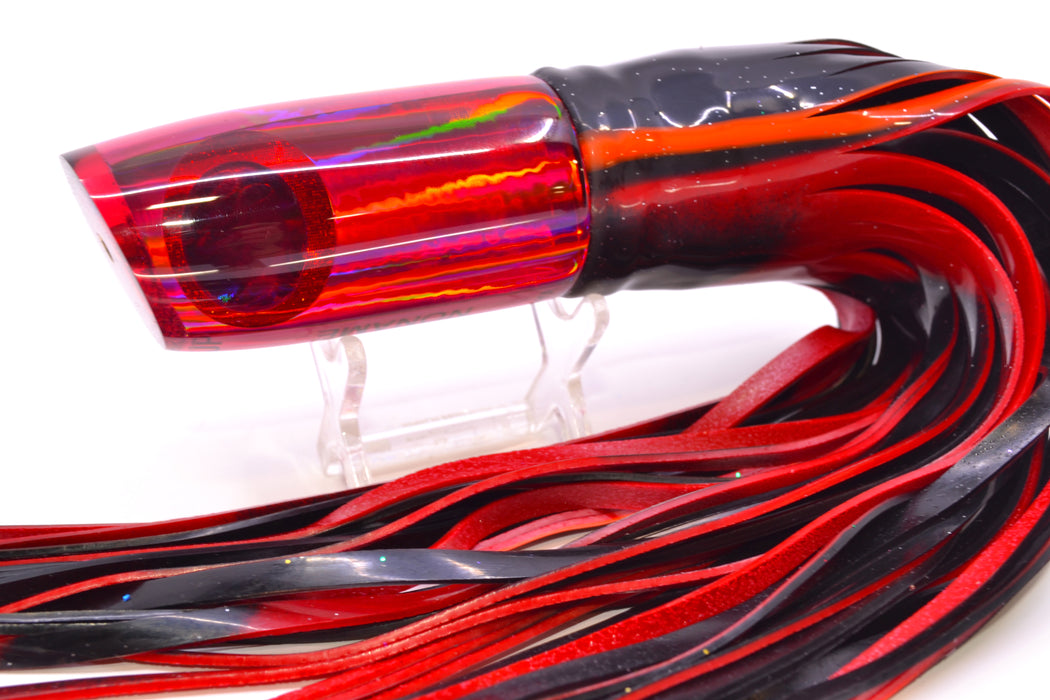 Koya Lures Red Rainbow Black-Red Eyes JP Noname 12" 9.5oz Skirted Black-Red GZE
