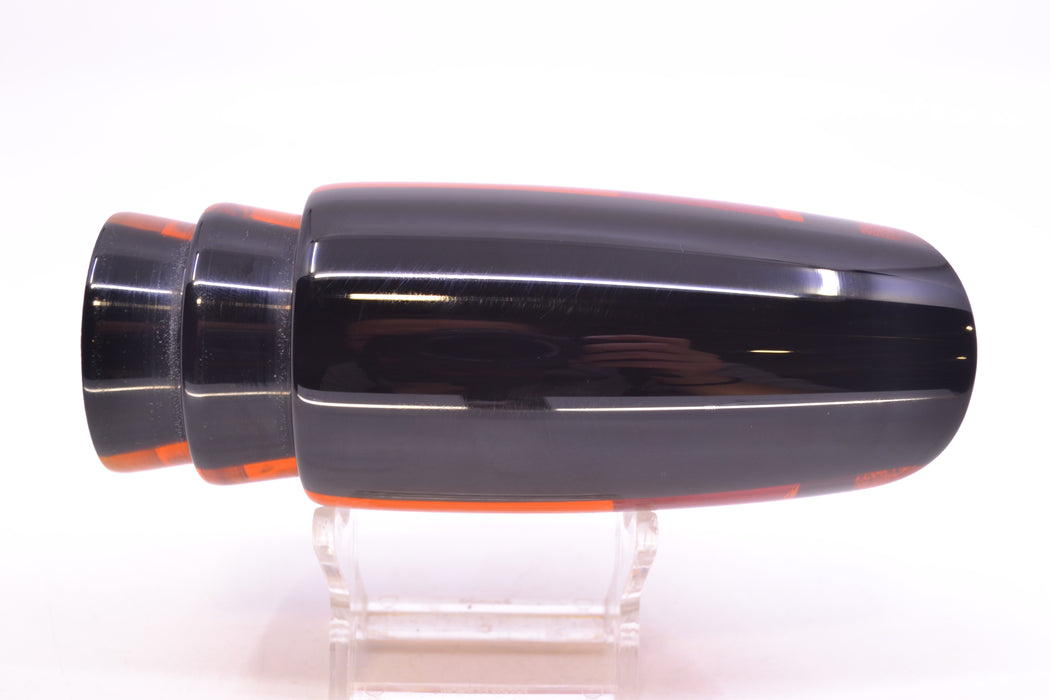 Koya Lures Amber Mirrored Black Back Red Eyes Medium Poi Dog 14" 7.5oz GZE