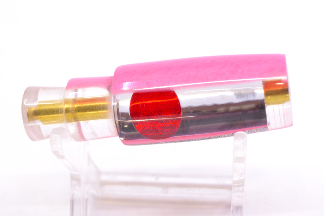 Koya Lures Clear Mirrored Pink Back Red Eyes Hard Head 5.5" 1oz