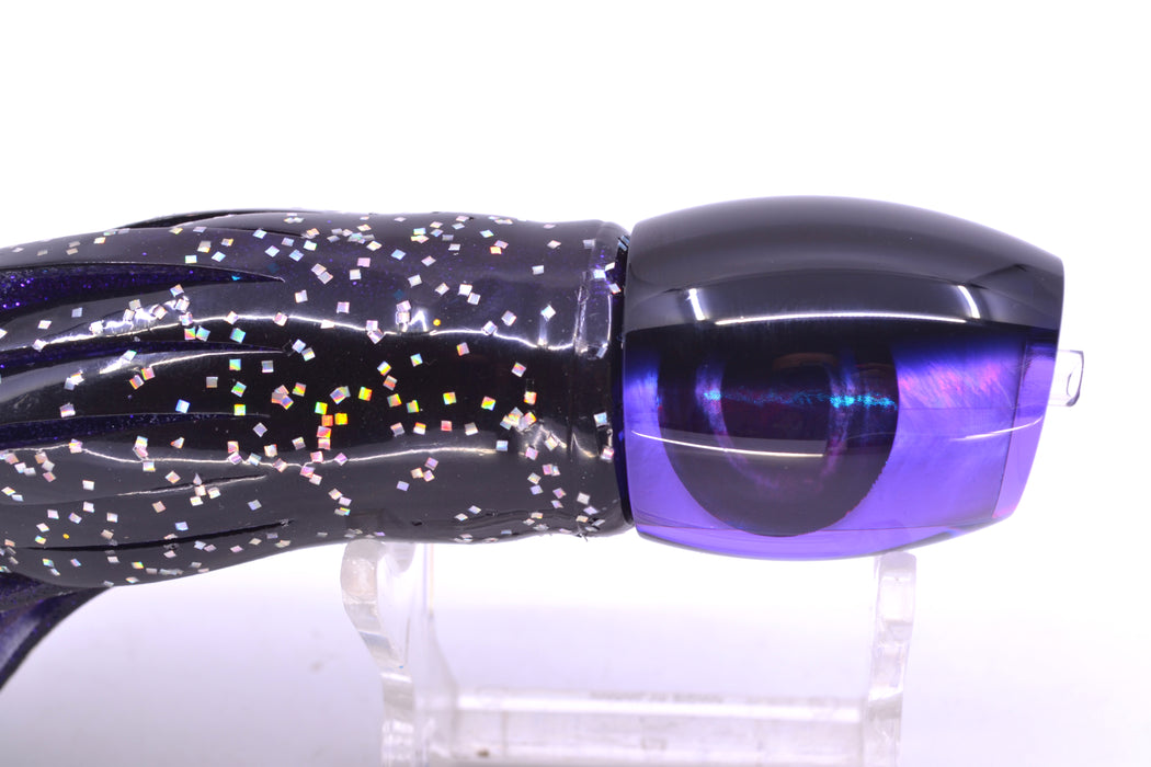 Moyes Lures Purple MOP Black Back Taxi Eyes NEW Small Blaster 9" 4.5oz Skirted Black