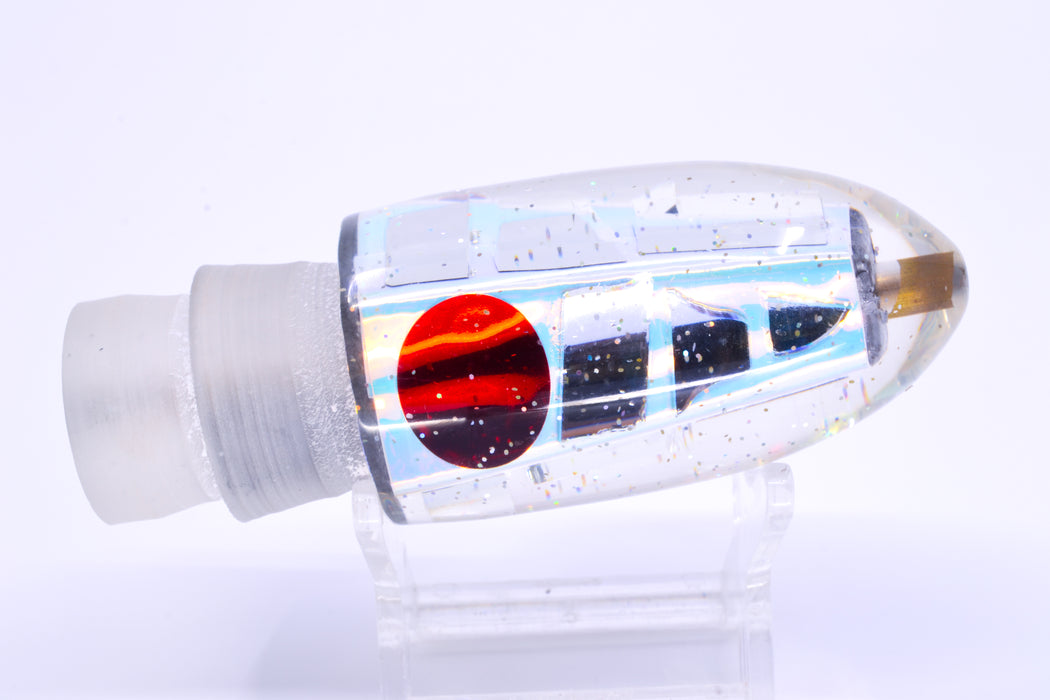 Tanigawa Lures Ice Rainbow Cracked Glass Red Eyes Ahi Bomb Bullet 9"+ 7.5oz