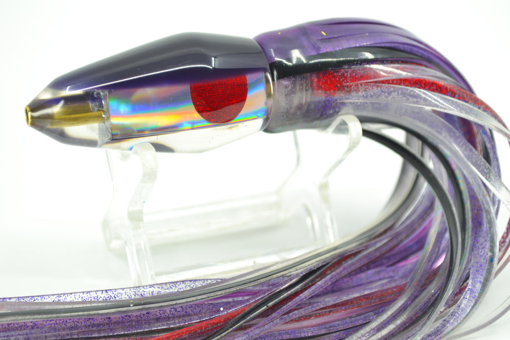 Koya Lures Rainbow Purple Back Koya Bullet 5.5" 2.5oz Skirted Purple Skipjack