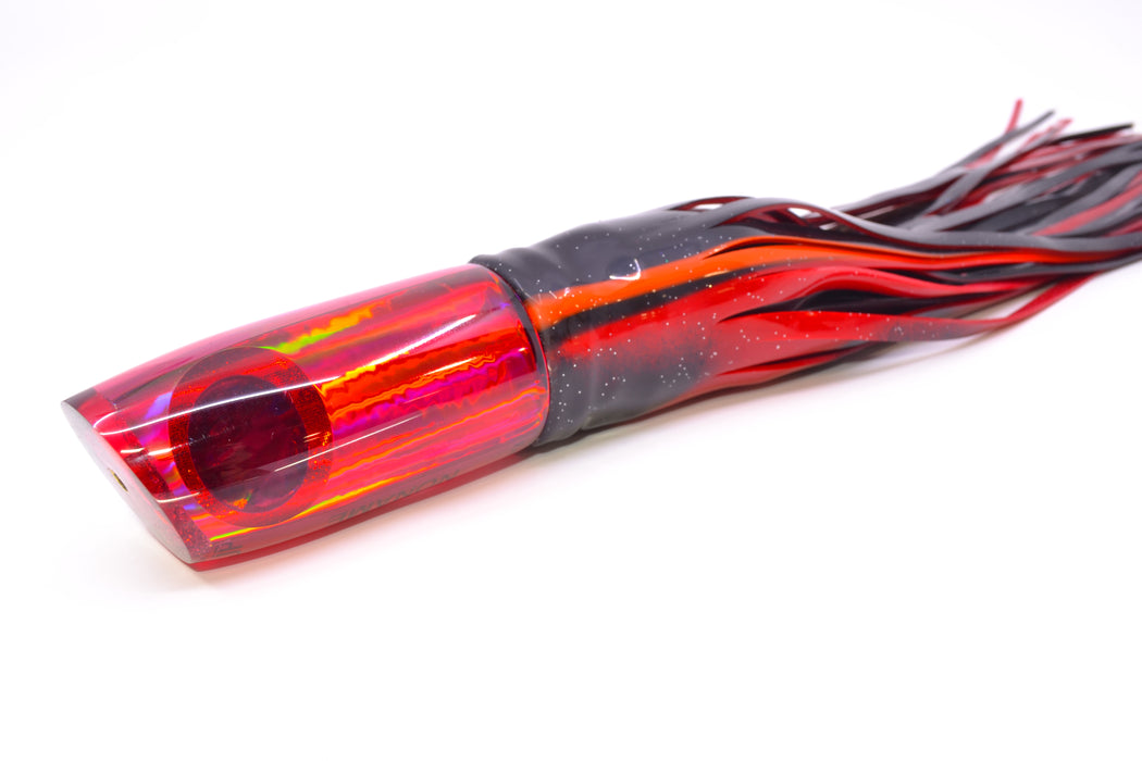 Koya Lures Red Rainbow Black-Red Eyes JP Noname 12" 9.5oz Skirted Black-Red GZE