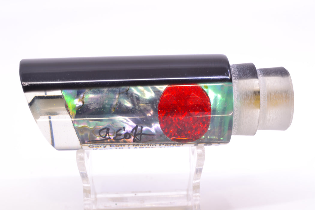 Marlin Magic Lures Blue-Purple Abalone Black Back Red Eyes Large Tube 12" 5.5oz