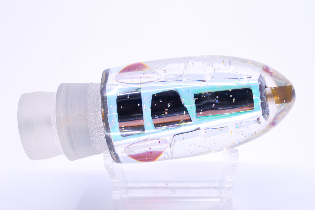 Tanigawa Lures Ice Rainbow Cracked Glass Red Eyes Ahi Bomb Bullet 9"+ 7.5oz