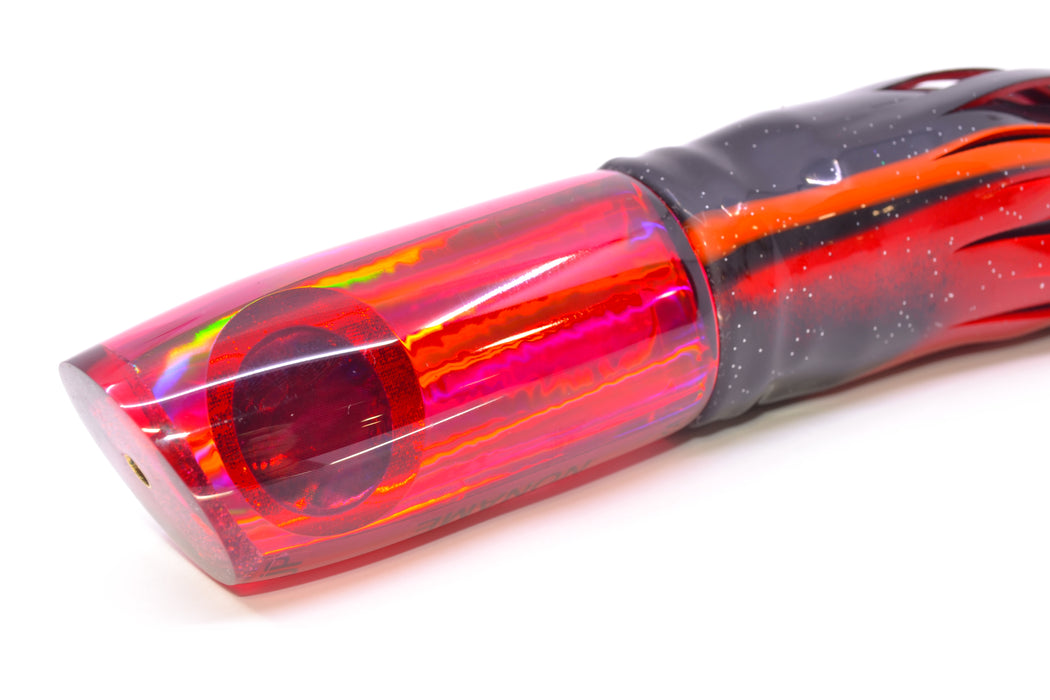 Koya Lures Red Rainbow Black-Red Eyes JP Noname 12" 9.5oz Skirted Black-Red GZE